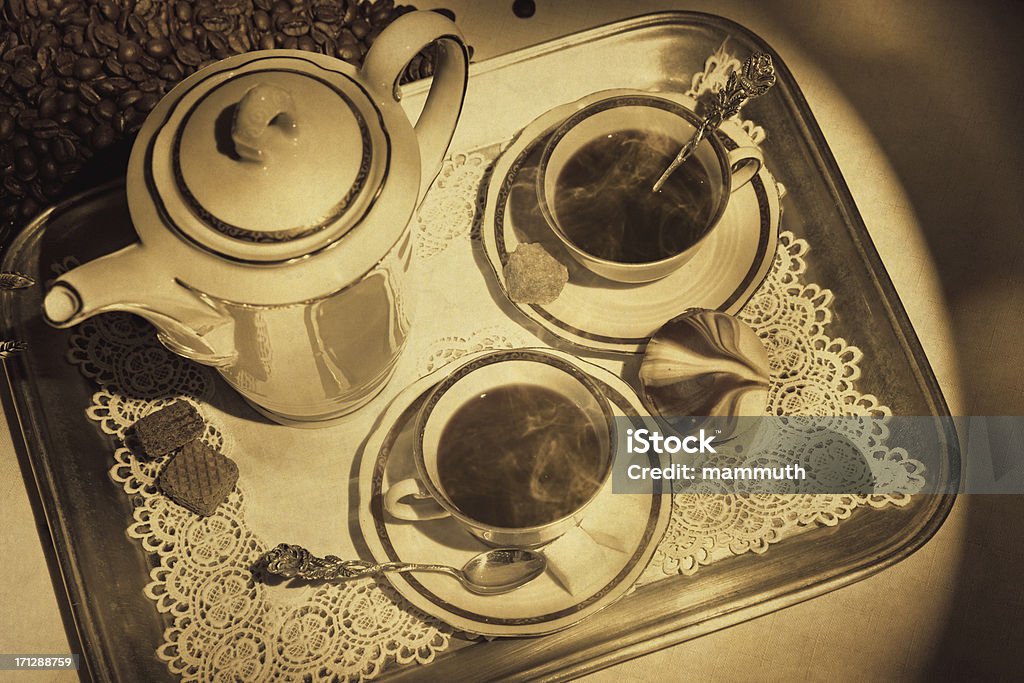 vintage ainda vida de Café - Royalty-free Antigo Foto de stock