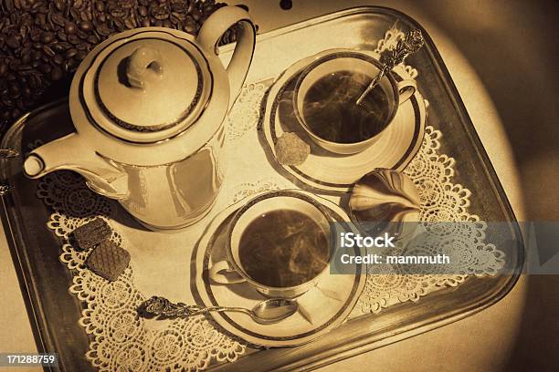 Vintage Ainda Vida De Café - Fotografias de stock e mais imagens de Antigo - Antigo, Antiguidade, Bebida