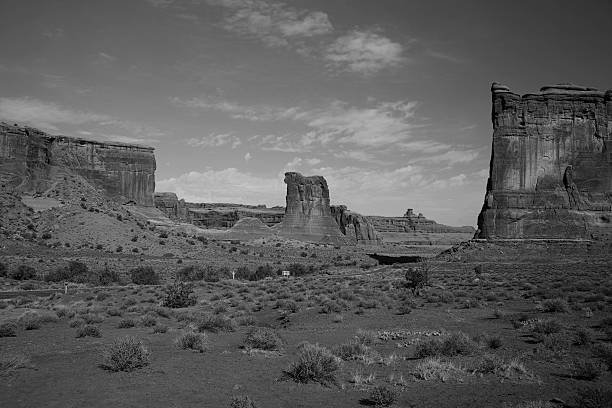 istock Arches National Park in B+W 171290057