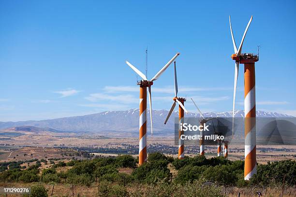 Wind Farm On Golan Heights Stock Photo - Download Image Now - Agriculture, Electricity, Sustainable Resources