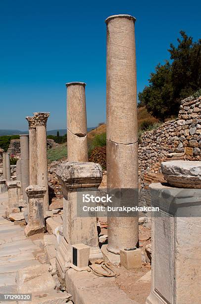 Ruiny Efez Turcja - zdjęcia stockowe i więcej obrazów Naturalna kolumna - Naturalna kolumna, Rzymski, Azja