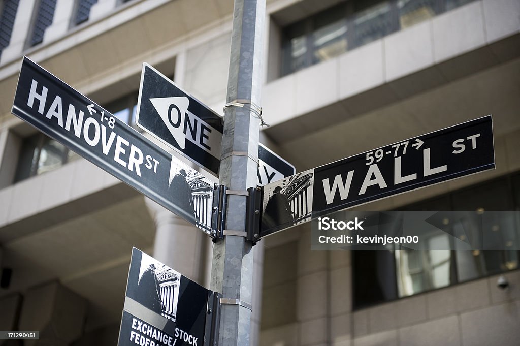 Wall Street Sign To see more images click on the link below : Business Stock Photo