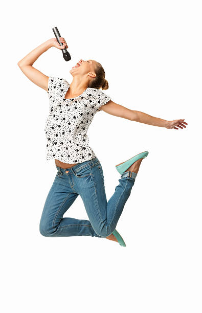 istock Ecstatic Woman Signing - Isolated 171290732