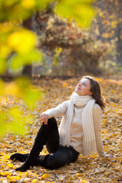 istock Beautiful girl in the park 171290827