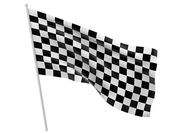 Checkered flag stock photo