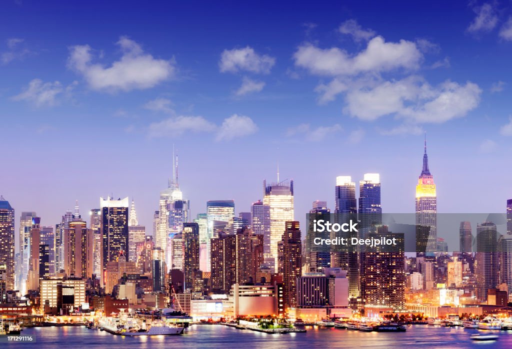 Le quartier de Midtown, à Manhattan, Panorama de la ville de New York, États-Unis - Photo de Architecture libre de droits