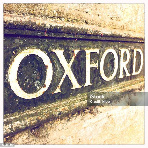 Oxford Streetschild Stockfoto und mehr Bilder von Oxford - Oxfordshire - Oxford - Oxfordshire, Stadt, Architektonisches Detail