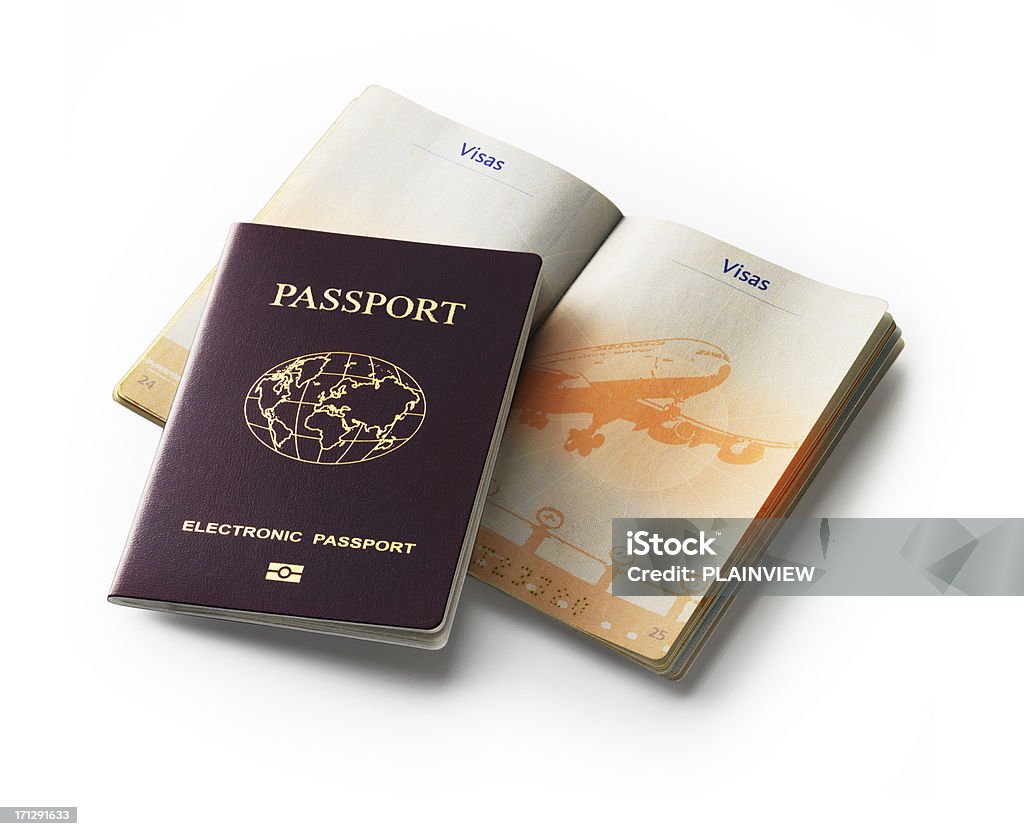 Passaporte - Royalty-free Alfândega - Edifício de Transportes Foto de stock