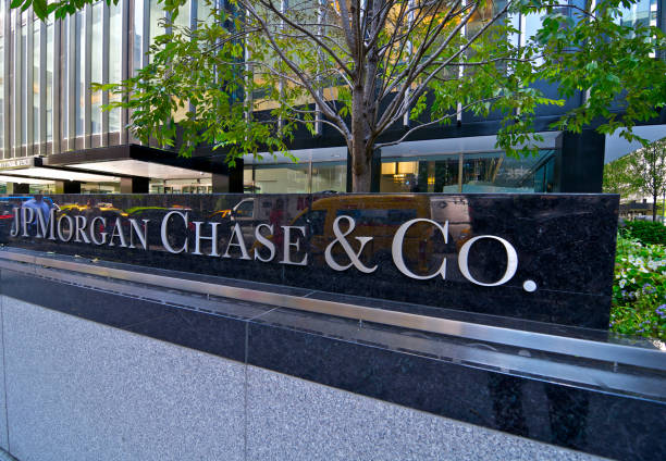 jp morgan chase & co.  sede placa, park ave, nova york - editorial shadow new york city manhattan - fotografias e filmes do acervo