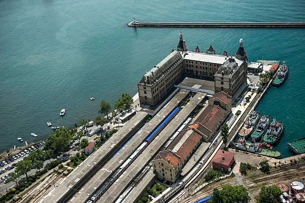 "Aerial View Haydarpasa train station of Istanbul, Turkey. MORE IMAGES...(you can see links to other categories via my main account page-About Me)"