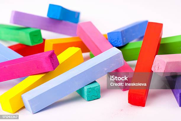 Multicolored Pastel Chalks Stock Photo - Download Image Now - Chalk - Art Equipment, Pastel Crayon, Art