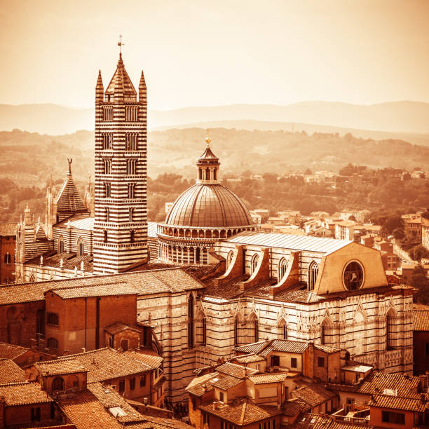 istock Siena Cathedral in Golden Tones, Italian Architecture 171292404