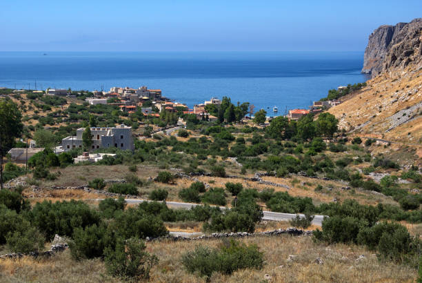 istock view of the tree-lined coast against the sea 1712926232