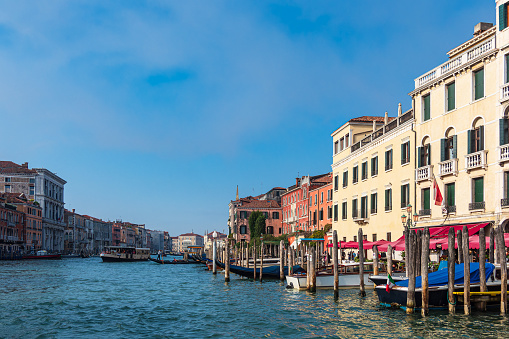 View to historical buildings in Venice, Italy.