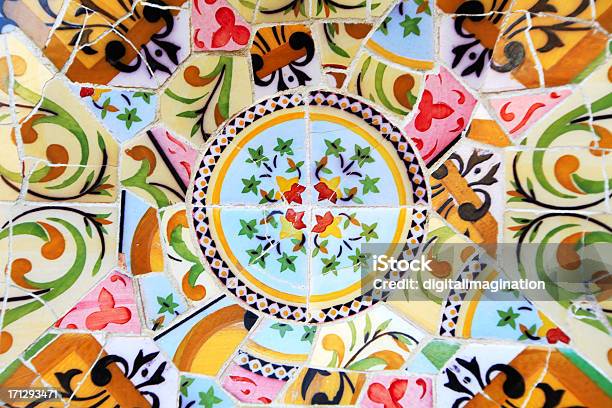 Park Guell Stock Photo - Download Image Now - Antoni Gaudí, Bench, Abstract