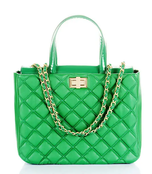 Photo of green handbag
