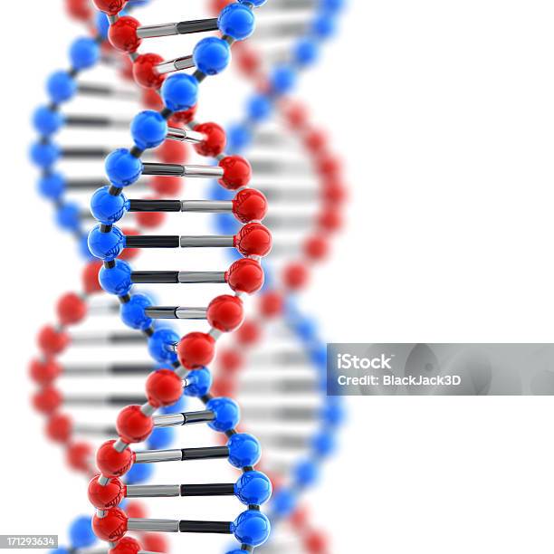 Foto de Dna Brilhante e mais fotos de stock de DNA - DNA, Fundo Branco, Abstrato