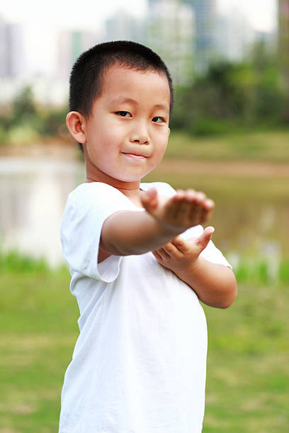 istock Chinese boy in the park 171293647
