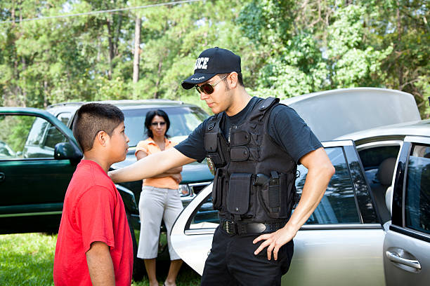 Policeman questioning witnesses during crime investigation Policeman questioning witnesses during crime investigation. MORE LIKE THIS.. in lightboxes below. child crimes stock pictures, royalty-free photos & images