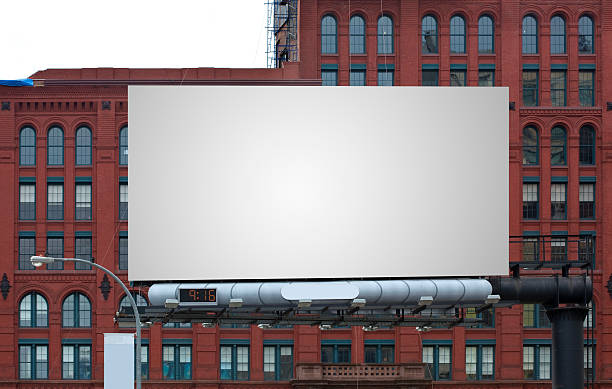 billboard "blank billboard in Manhattan, NYC." billboard stock pictures, royalty-free photos & images