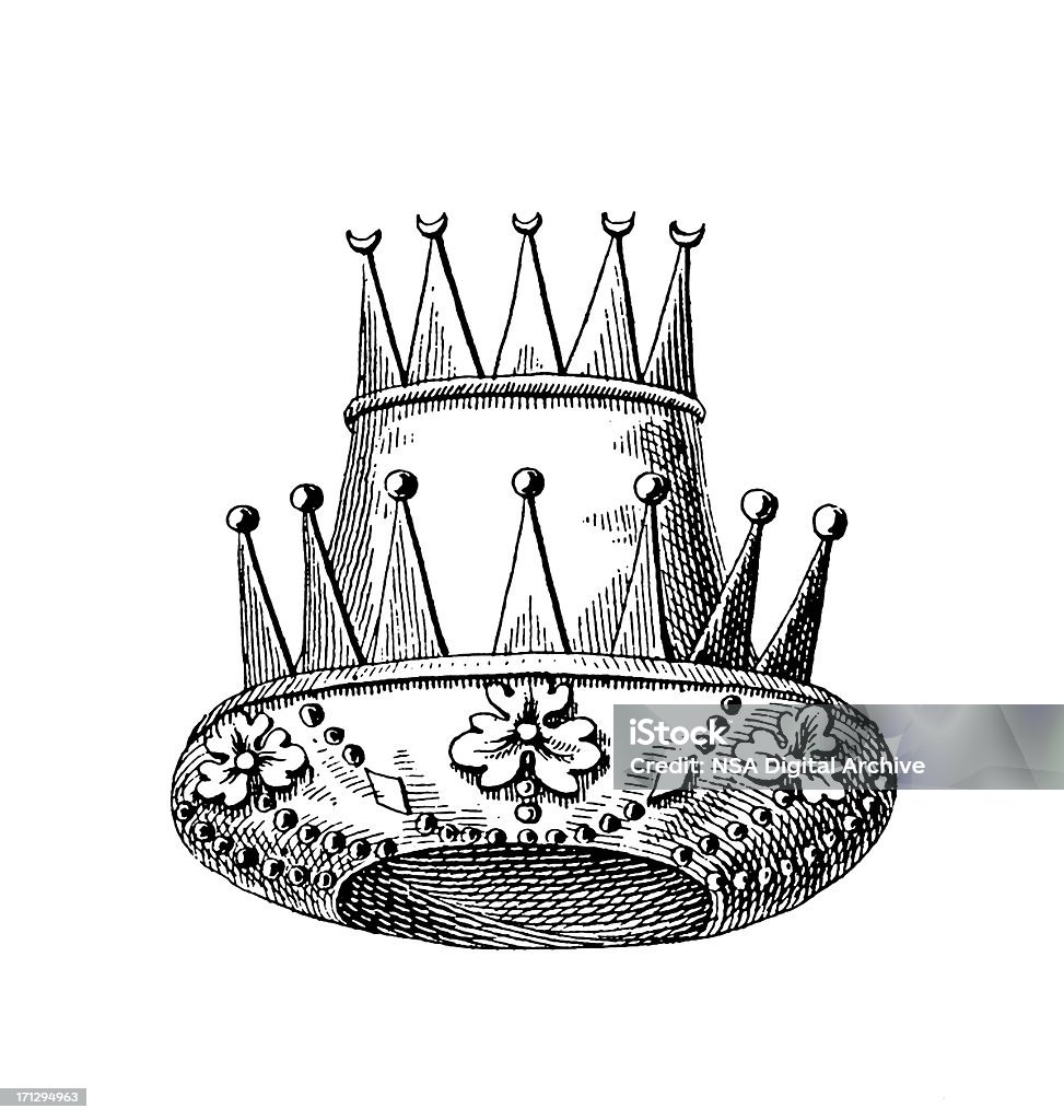 Imperial Crown/Historic turco emblema della monarchia e valore - Illustrazione stock royalty-free di Autorità