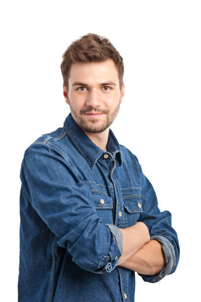 istock young handsome man in jeans shirt 171295464