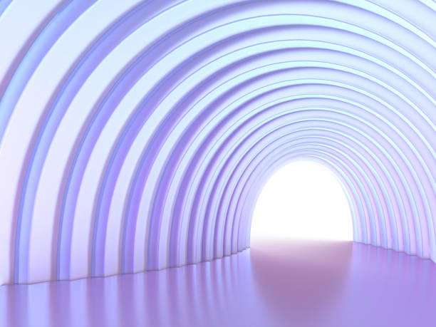 istock 3D illustration of a spiral tunnel 1712958167