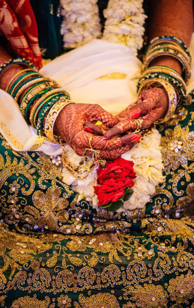 istock Bride - Henna and roses 171295825