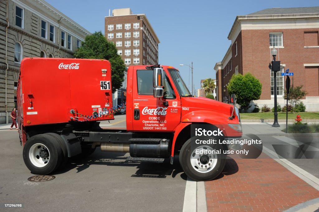 Coca-Cola caminhão em Wilmington, NC - Foto de stock de Caminhão articulado royalty-free