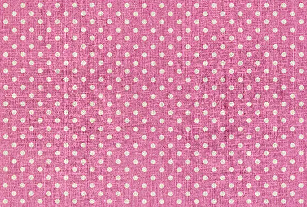 Photo of Pink Polka dots fabric texture