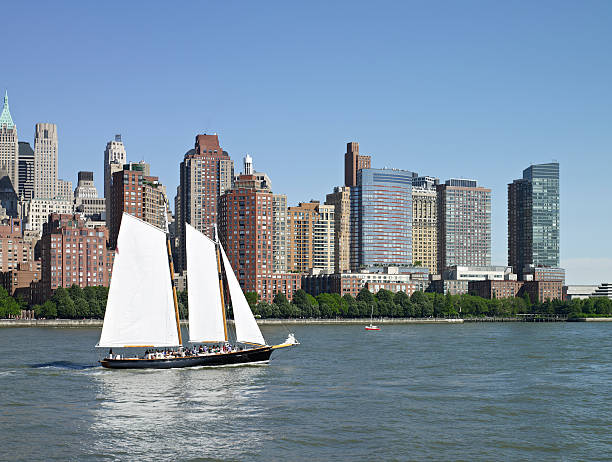 istock Modern buildings and yacht 171296567