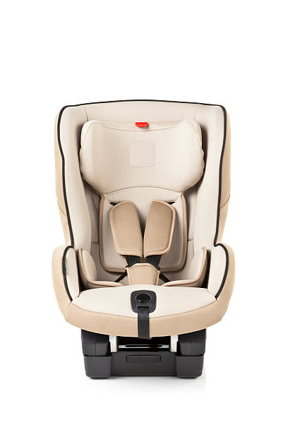 Baby Car Seat Baby Car Seat on White Background. Front View. empty baby seat stock pictures, royalty-free photos & images