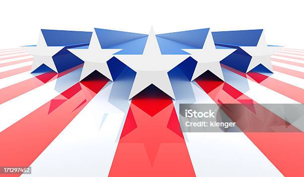 Die American Star Stockfoto und mehr Bilder von Amerikanische Flagge - Amerikanische Flagge, Dreidimensional, Stern - Form