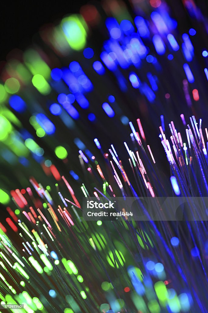 Fiber Optics Abstract Stock Photo
