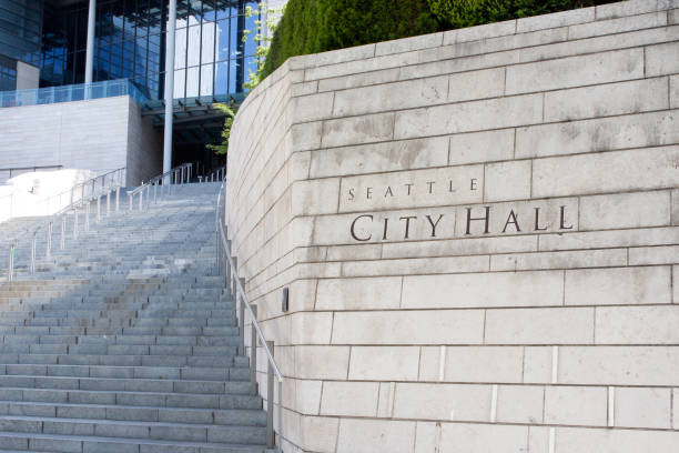 Seattle City Hall stock photo