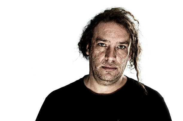 Portrait of mature man stock photo