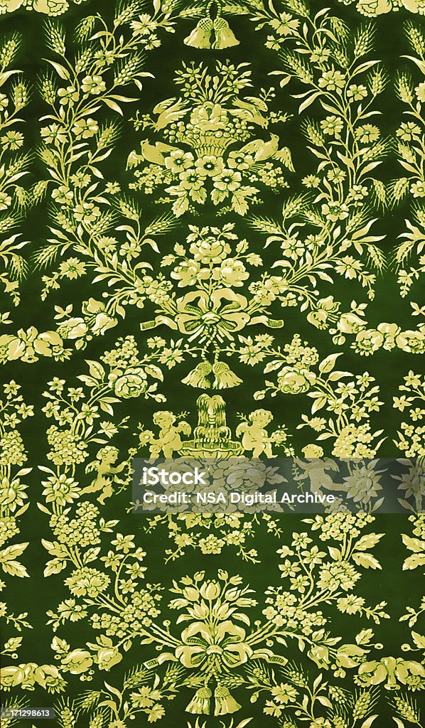 Barokowym zielony tapety - Zbiór zdjęć royalty-free (Barok)