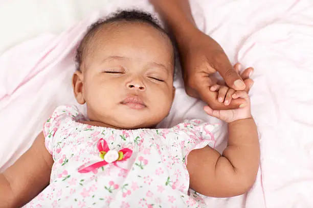 Photo of Sleeping baby.