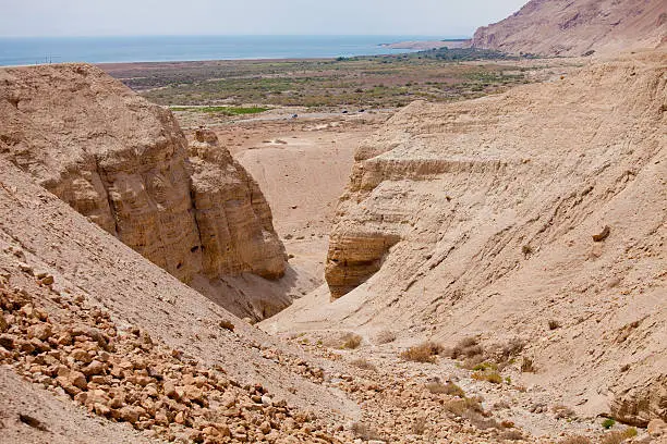 "Qumran is an archaeological site in the West Bank, in the Judean Desert. This is the place where the Dead Sea scrolls were hiden, and after almost 2000 years founded.  Today, this is National Park."