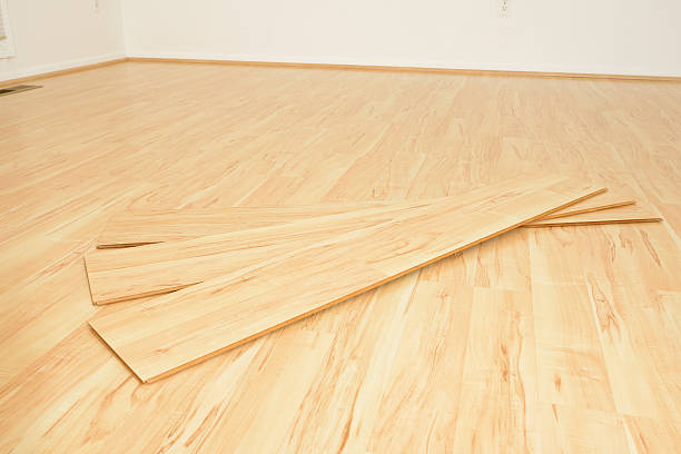 istock Laminate Flooring Planks On Top of Finished Floor 171298937