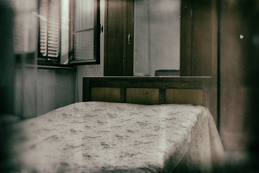 Old 1940's child's bedroom.