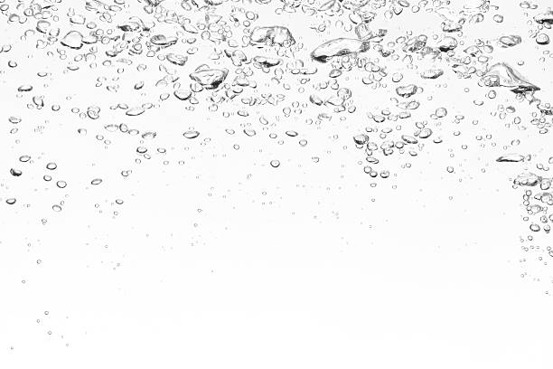 istock Clear bubbles on top of a white background 171299300
