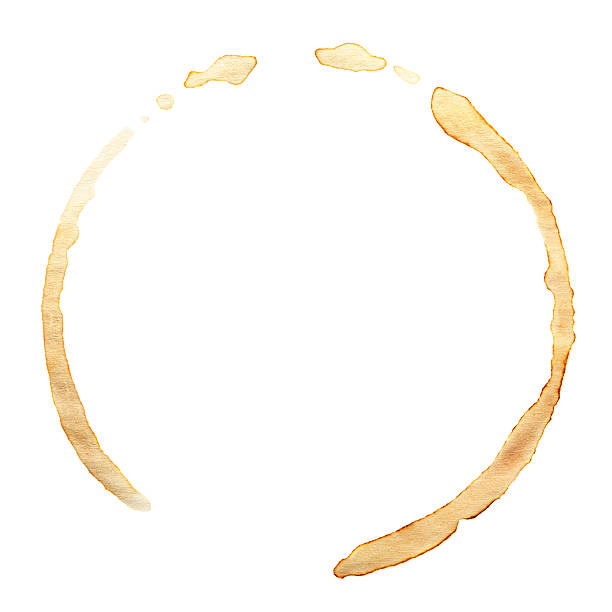 Coffee stain stock photo