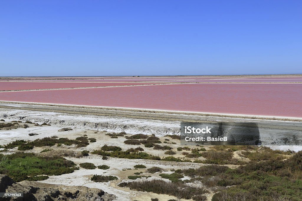 Salin de Giraud, Camargue in Frankreich. - Lizenzfrei Abgeschiedenheit Stock-Foto