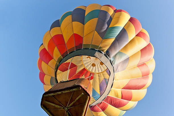 istock Looking up at hot air balloon 171299531