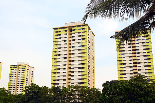 istock Singaporean flats in sunset 171299770