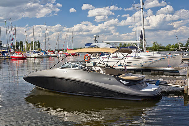 istock Motorboats in Marina 171300000
