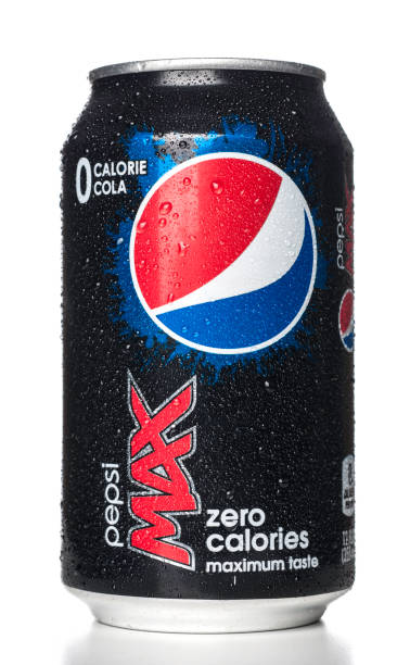 Pepsi Max puede con gotas - foto de stock