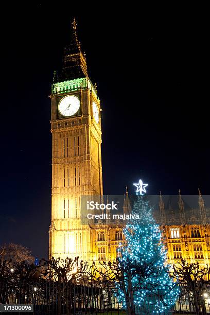 Big Bena I Pałac Westminster W Londynie Xmass Nocy Bambusa - zdjęcia stockowe i więcej obrazów Boże Narodzenie
