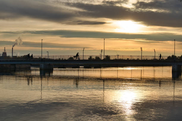 silhouette scenery in Oulu, Finland